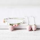 Strawberry Bracelet / Drop Earring