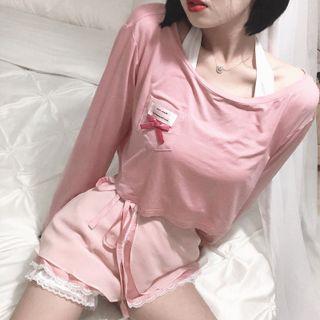 Long-sleeve T-shirt / Halter Top / Skirt / Shorts / Set