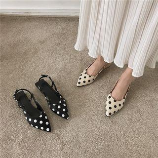 Dotted Pointy Mules