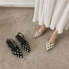 Dotted Pointy Mules