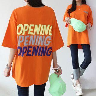 Opening Letter Print T-shirt