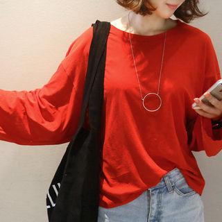 Dolman-sleeve Oversized T-shirt
