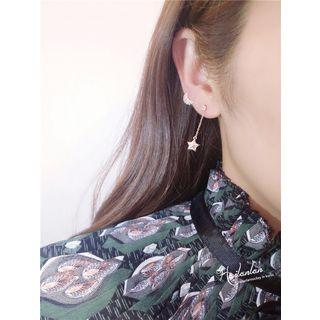 Moon And Star Non-matching Earrings
