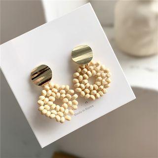 Disc Drop Earring 1 Pair - Earrings - One Size
