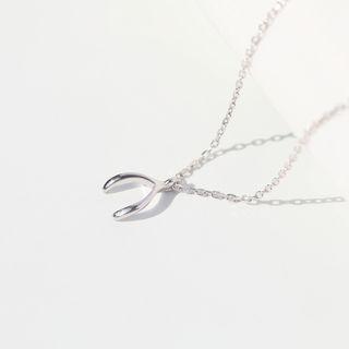 925 Sterling Silver Pendant Necklace One Pair - Pendant Necklace - One Size