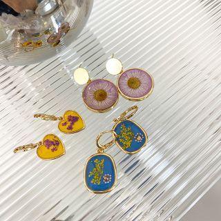 Print Alloy Dangle Earring