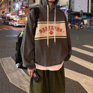 Couple-matching Paneled Hoodie