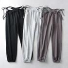 Mock Two-piece Tie-waist Sweatpants