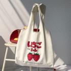 Strawberry Canvas Shopper Bag