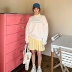 Lettering Pullover / Long-sleeve A-line Dress