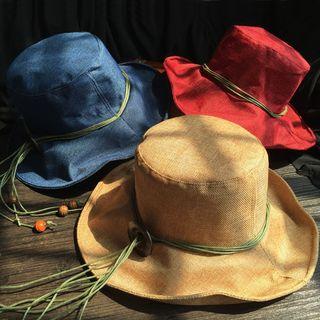 Beaded Fringe Bucket Hat