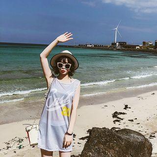 Set: Sports Tankini + Sleeveless T-shirt Dress