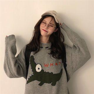 Crocodile Print Sweater