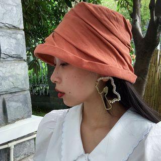 Shirred Bucket Hat As Shown In Figure - One Size