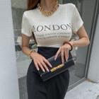 London Lettered Fitted T-shirt