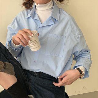 Mock Two Piece Long Sleeve Shirt