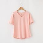 Ruffled Short-sleeve T-shirt