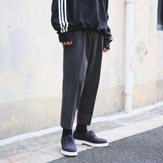 Cropped Harem Straight Fit Pants