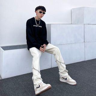 Chain Straight Leg Pants
