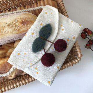 Mini Felted Cherry Crossbody Bag