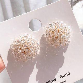 Faux Pearl Hemisphere Earring