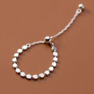 Disc Chain Sterling Silver Ring 1 Piece - S925 Silver - Silver - One Size