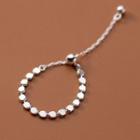 Disc Chain Sterling Silver Ring 1 Piece - S925 Silver - Silver - One Size