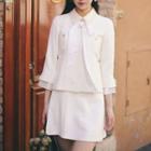 Short-sleeve A-line Dress / A-line Skirt / Jacket