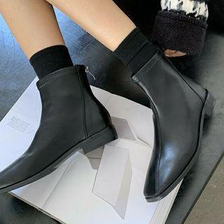 Square-neck Short Boots
