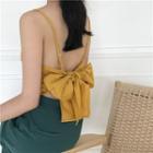 Spaghetti Strap Ribbon Back Top