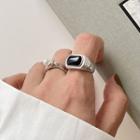 Sterling Silver Gemstone Open Ring K831 - Silver - One Size