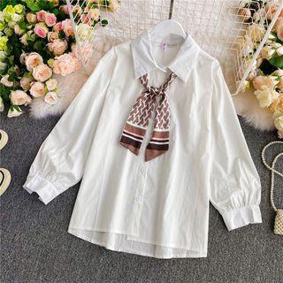 Long-sleeve Shirt With Bow