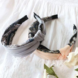 Printed Panel Knotted Headband