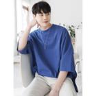 Dolman-sleeve Colored Oversized T-shirt