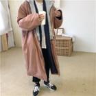 Mock Two Piece Padded Long Coat