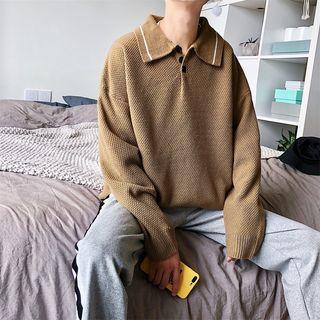 Loose-fit Knit Polo Shirt