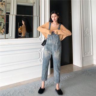 Plain Knit Top / Crop Jumper Jeans