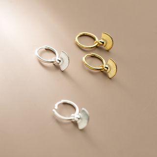Fan Drop Sterling Silver Earring