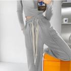 Drawcord-details Loose-fit Jogger Pants In 5 Colors