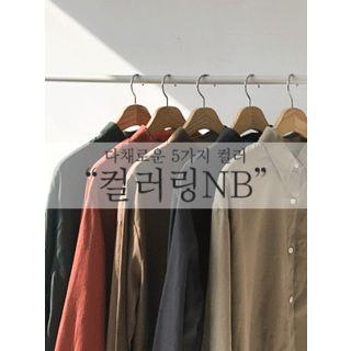 Pocket-front Drop-shoulder Shirt