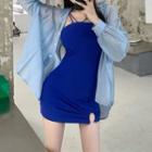 Strappy Mini Sheath Dress / Shirt