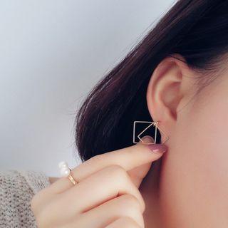 Cutout Square Earrings