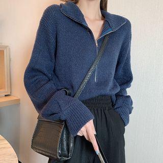 Long-sleeve Zip Sweater