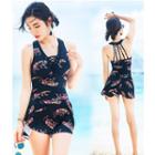 Sleeveless Printed Swimsuit