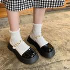 Platform Two Tone Mary Jane Shoes