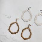 Metallic Hoop Dangle Earrings
