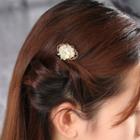 Retro Gemstone Flower Hair Comb As Shown In Figure - One Size