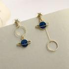 Planet Drop Ear Stud / Clip-on Earring