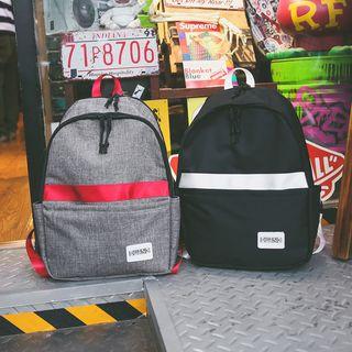 Contrast Color Canvas Backpack