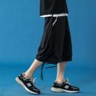 Plain Capri Straight Leg Pants